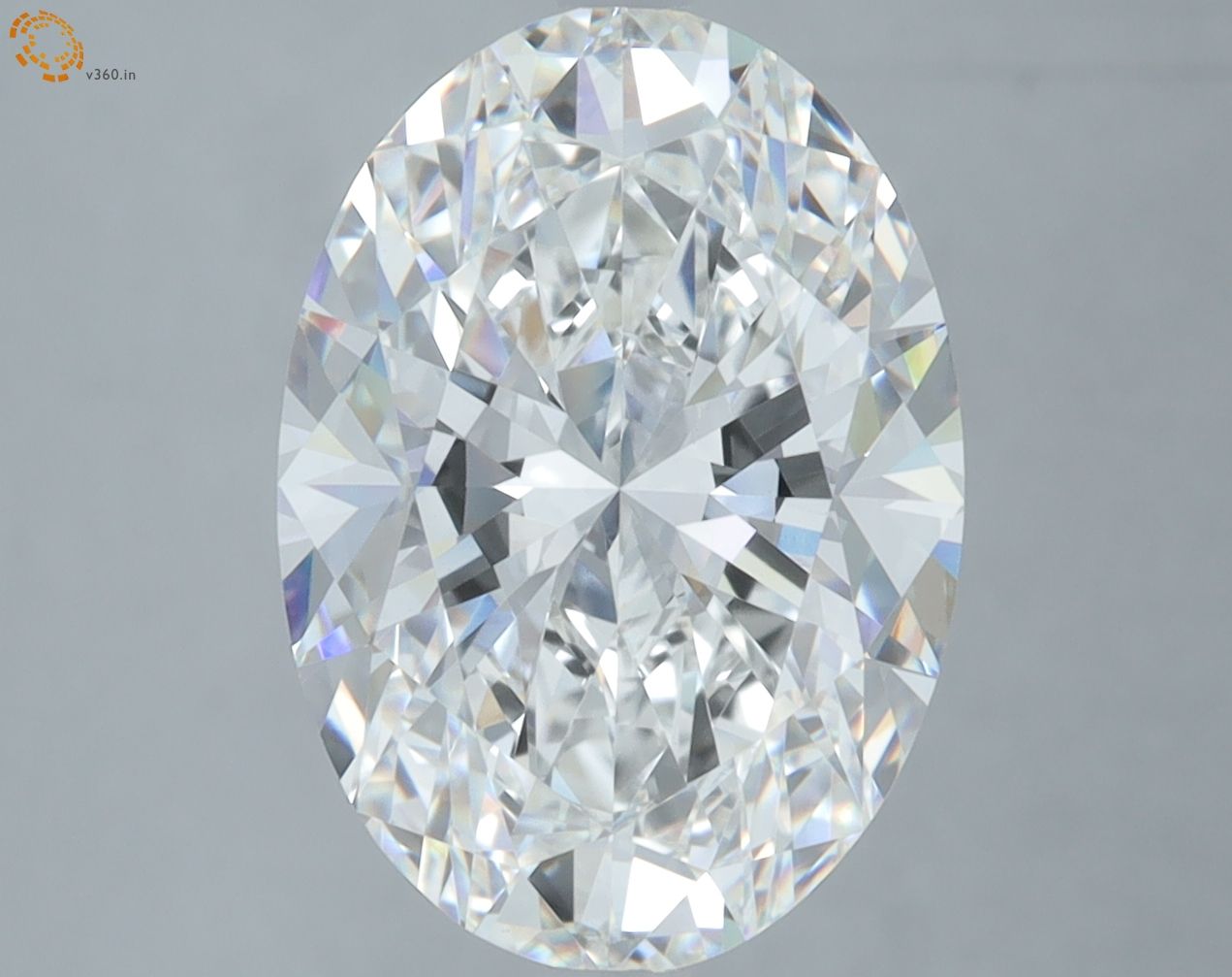 5.09 ct. oval Lab Grown Diamond front image