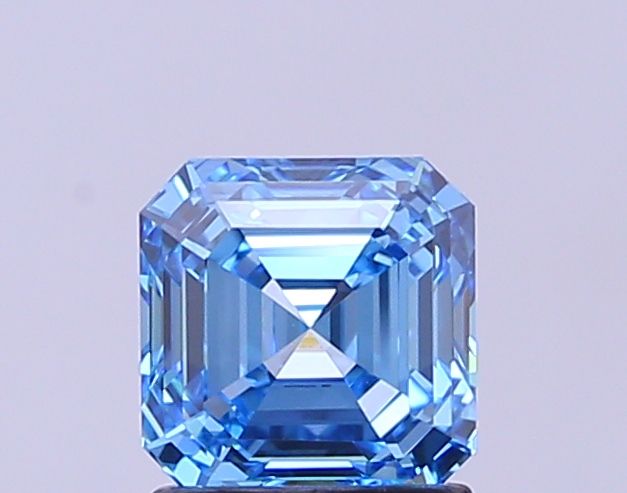 1.51 CT Fancy Vivid Blue ASSCHER