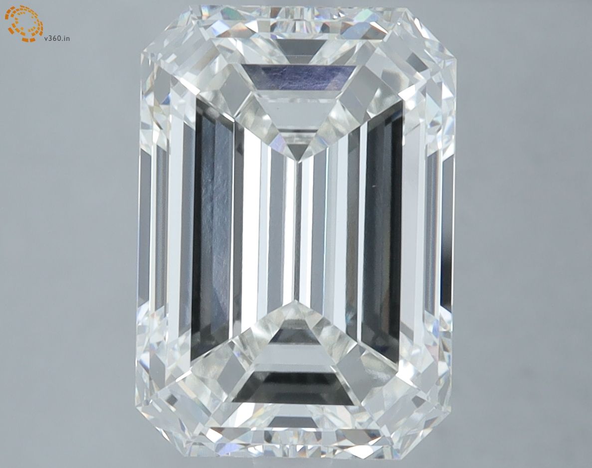 6.02 ct. emerald Lab Grown Diamond front image
