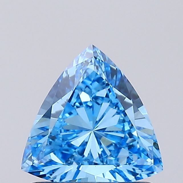0.57 CT Fancy Vivid Blue TRIANGULAR