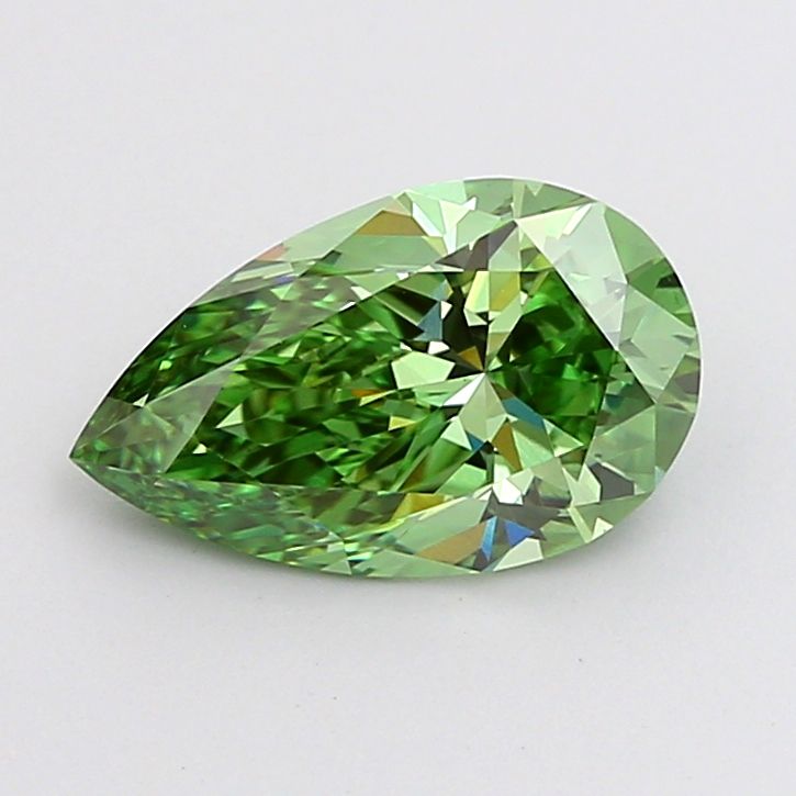 1.53 CT Fancy Vivid Green PEAR