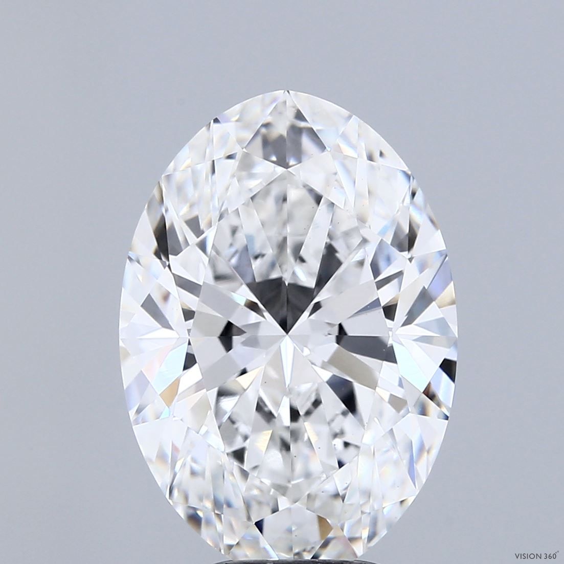 6.08 ct. oval Lab Grown Diamond front image