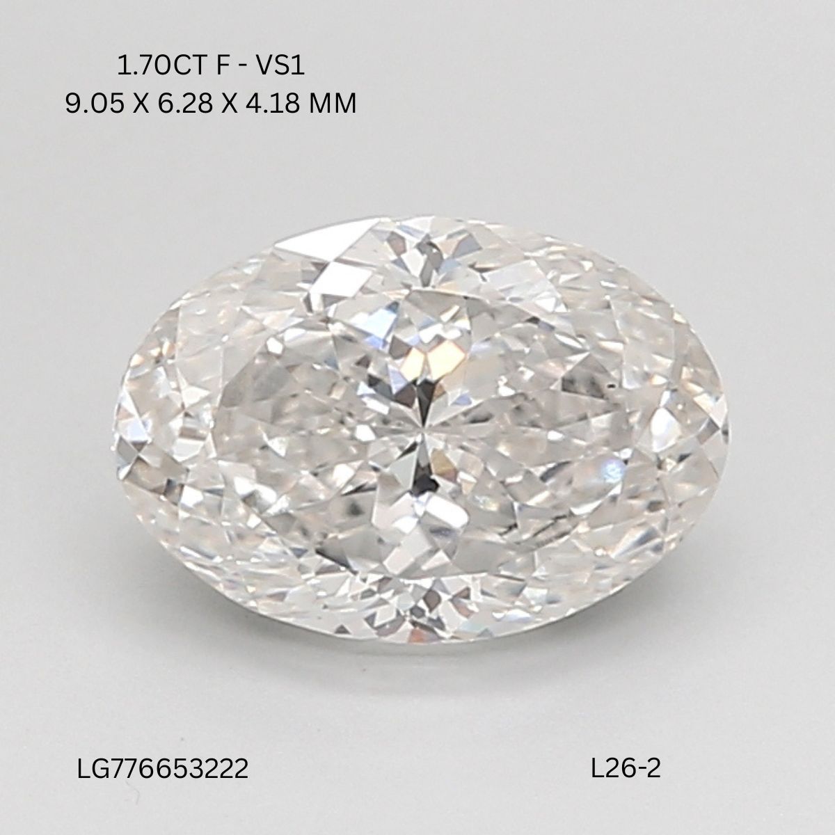 1.70 ct Oval diamond