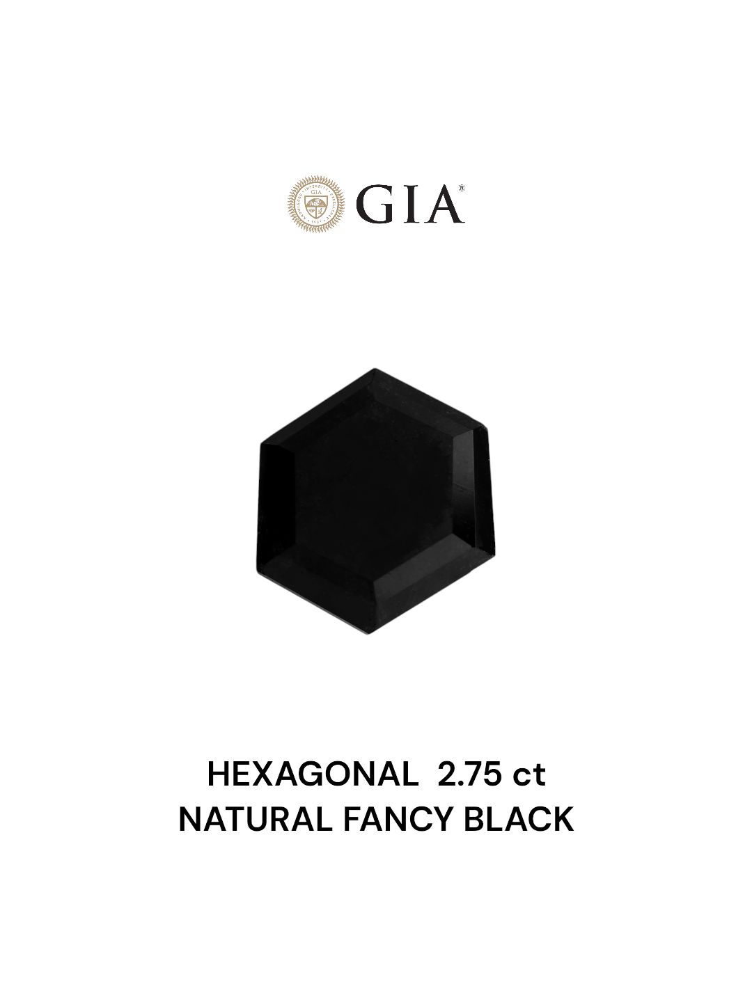2.75 ct Hexagonal Diamond