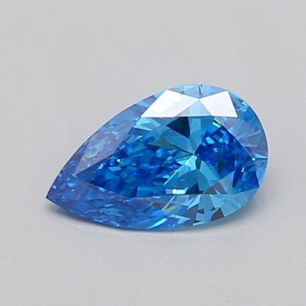 0.54 CT Fancy Vivid Blue PEAR
