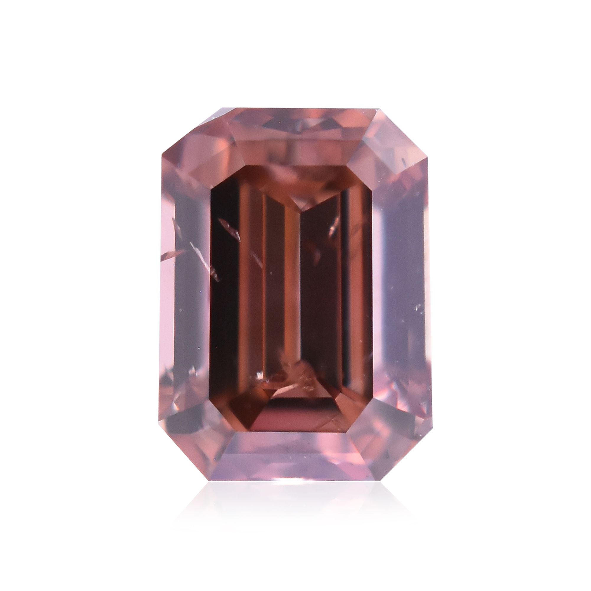Diament 0.21 ct Fancy Deep Brown Pink/I1