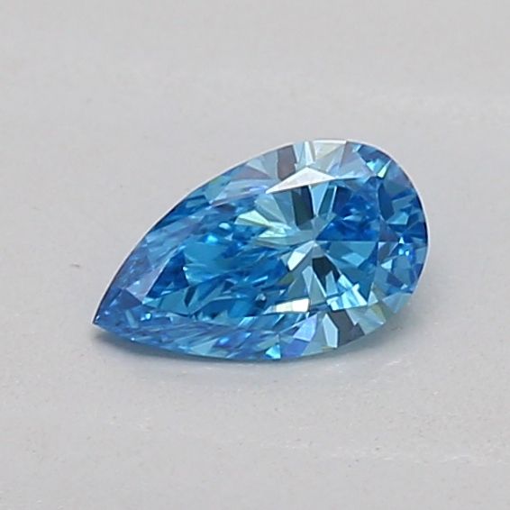 0.17 CT Fancy Vivid Blue PEAR