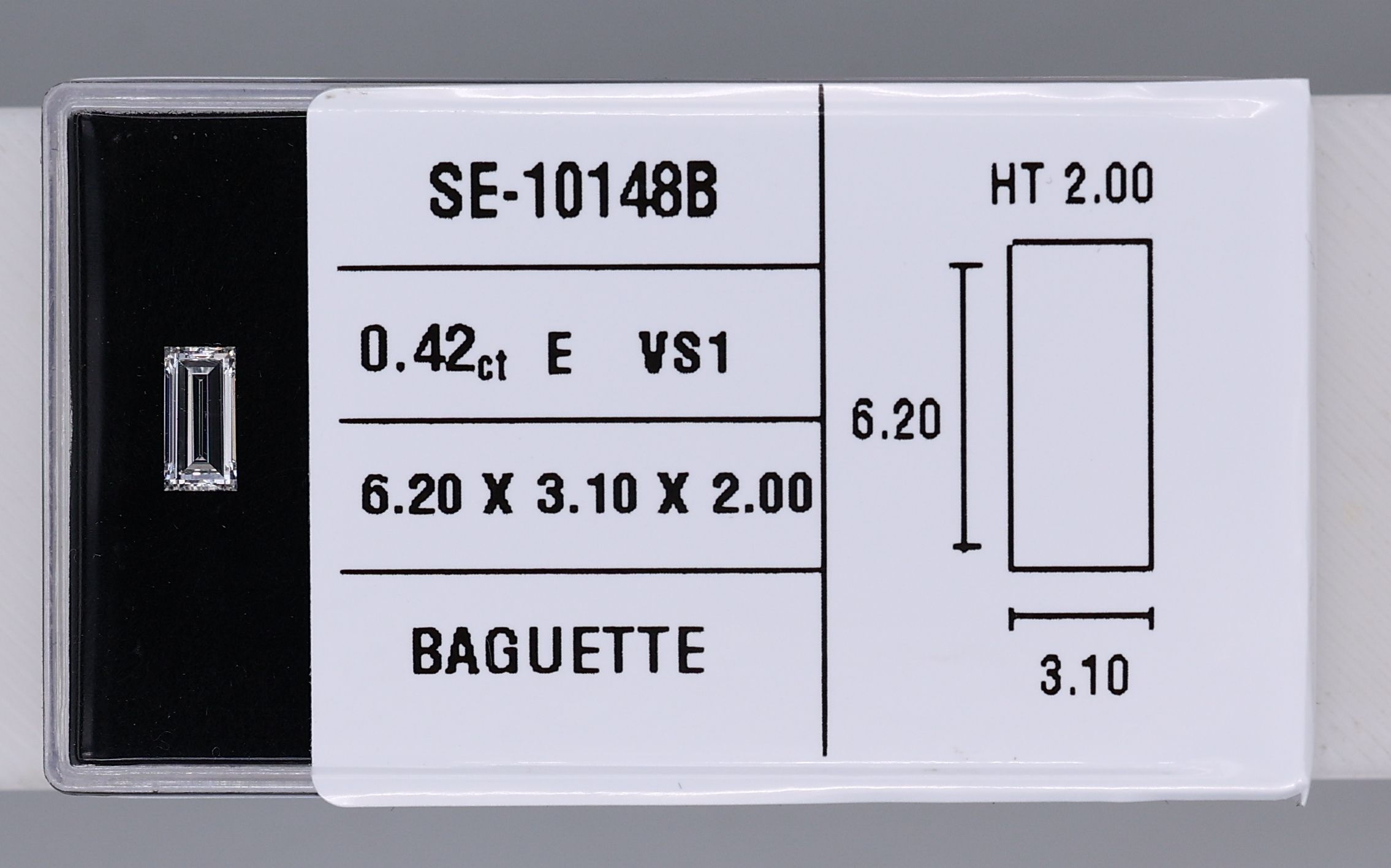 0.42 ct Baguette Diamond