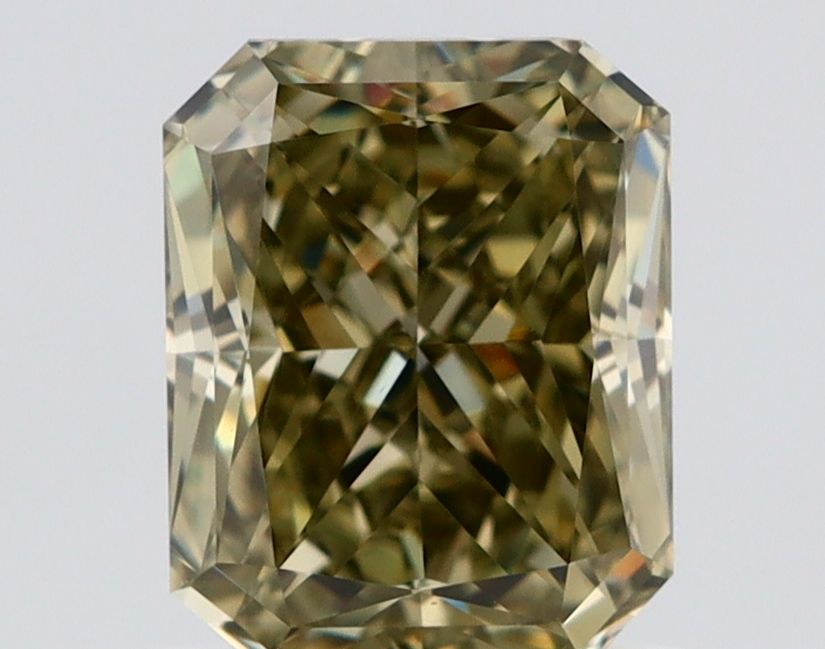 Diament 1.02 ct Fancy Dark Gray Greenish Yellow/VS1
