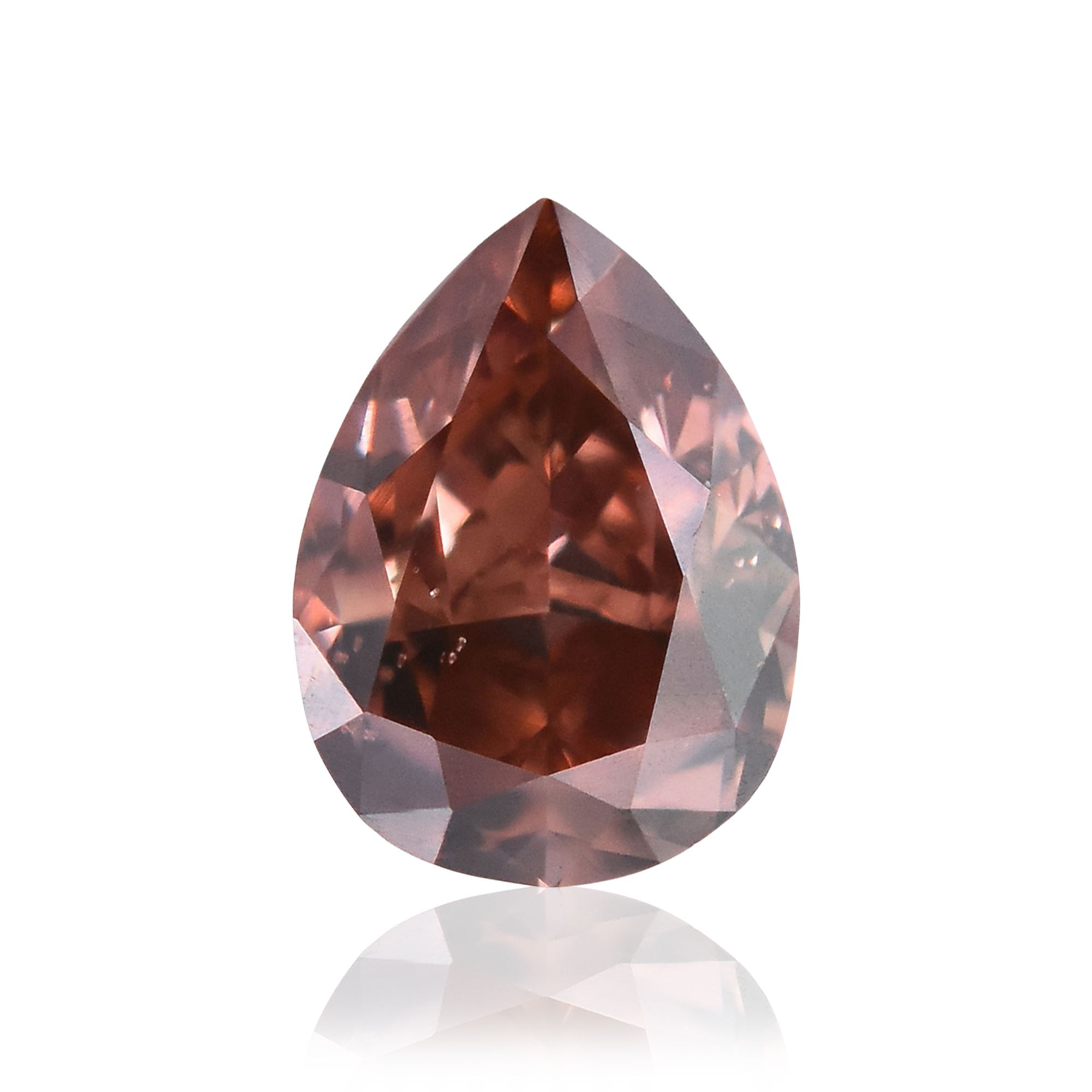 Diament 0.25 ct Fancy Deep Brownish Orangey Pink/SI1