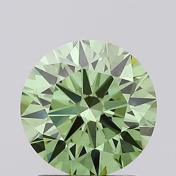 1.65 CT Fancy Vivid Green ROUND