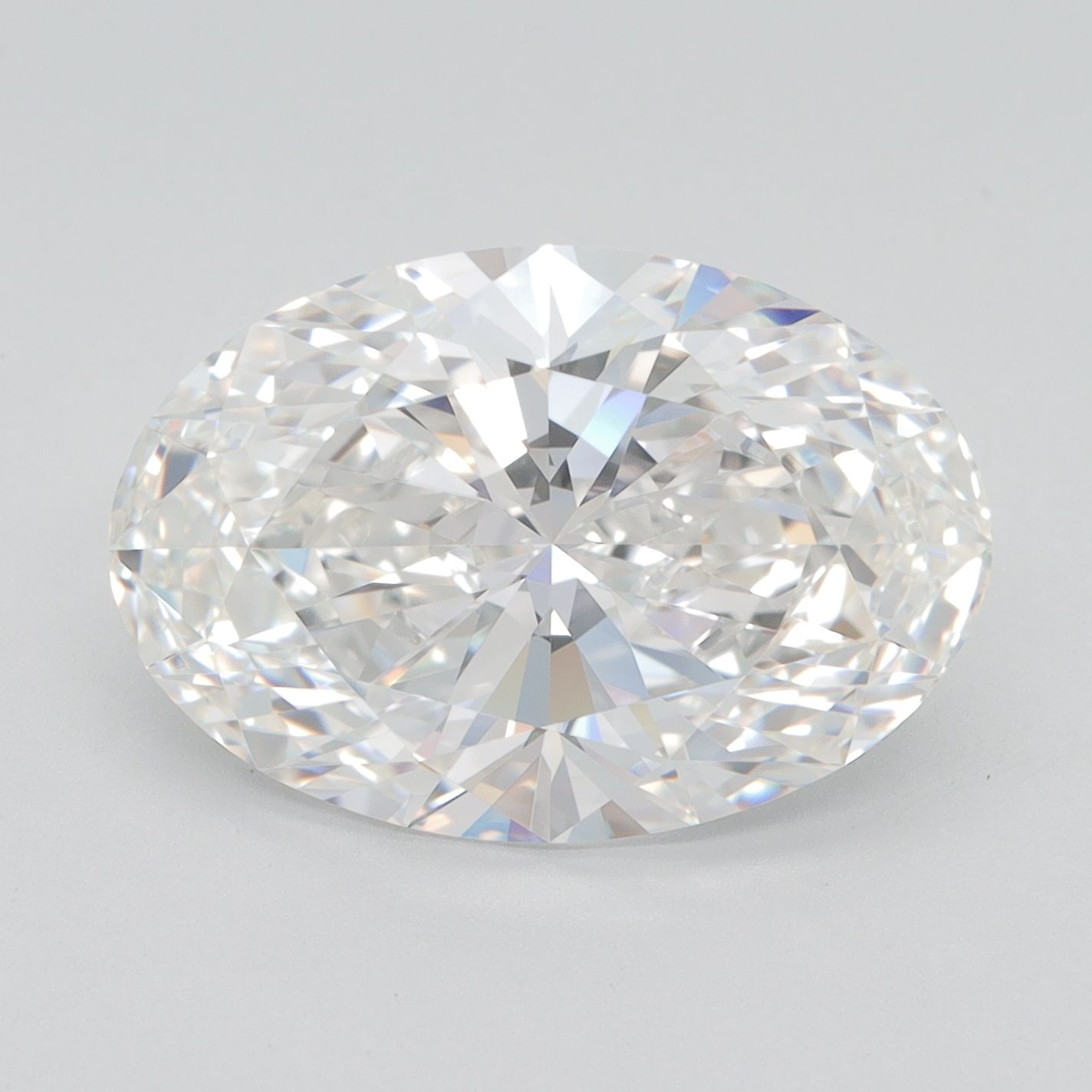 6.10 ct. oval Lab Grown Diamond front image