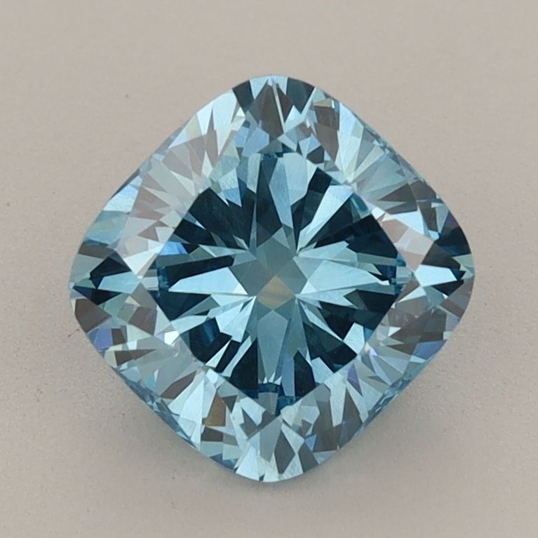 1.62 CT Fancy Vivid Blue CUSHION MODIFIED
