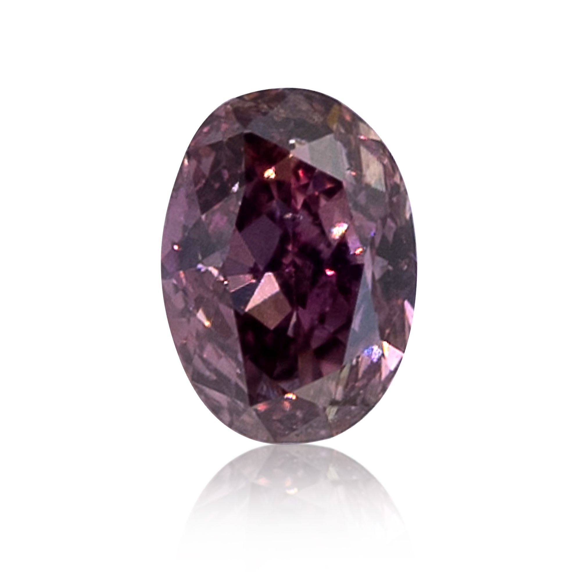 Diament 0.13 ct Fancy Dark Brown Purple/