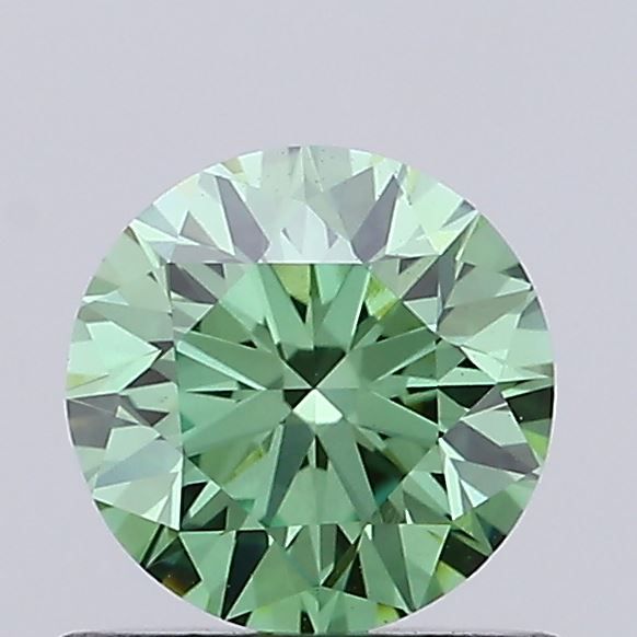 0.72 CT Fancy Vivid Green ROUND