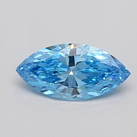 0.35 CT Fancy Vivid Blue MARQUISE
