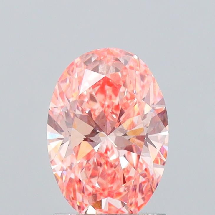 1.53 CT Fancy Vivid Pink OVAL