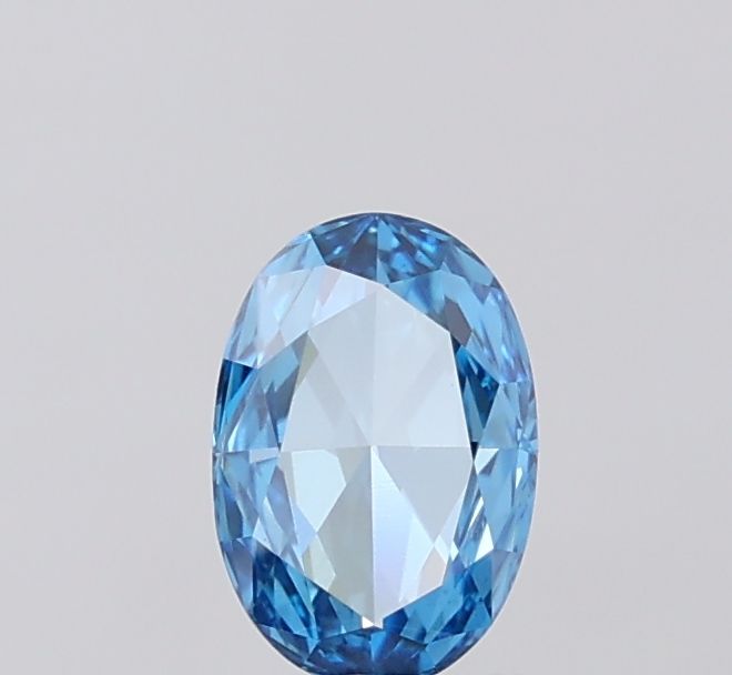 0.8 CT Fancy Vivid Blue OVAL