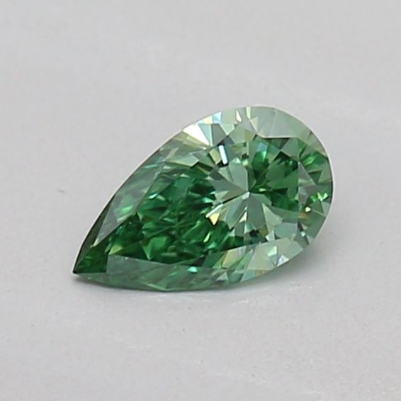 0.16 CT Fancy Vivid Green PEAR
