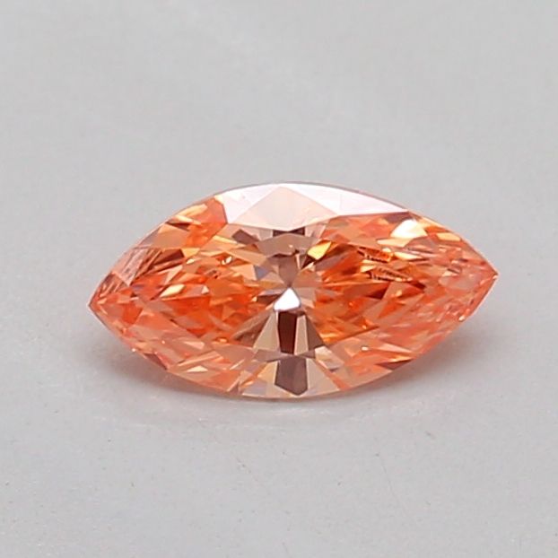 0.21 CT Fancy Vivid Pinkish Orange MARQUISE