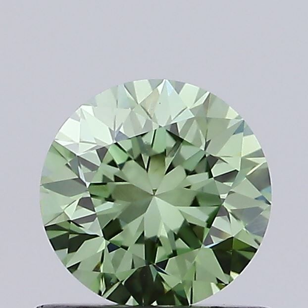 0.71 CT Fancy Vivid Green ROUND