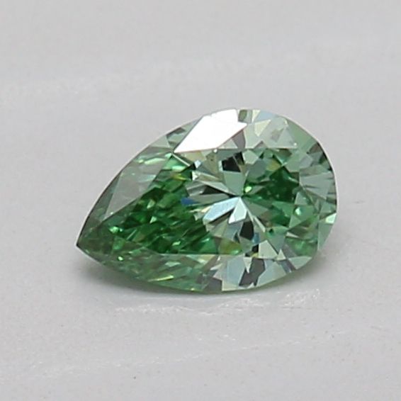 0.18 CT Fancy Vivid Green PEAR