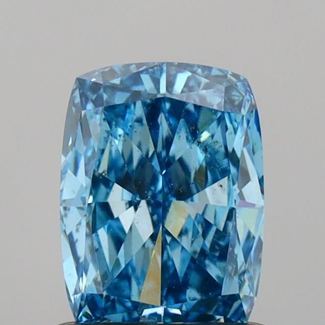 1.02 CT Fancy Vivid Blue CUSHION MODIFIED