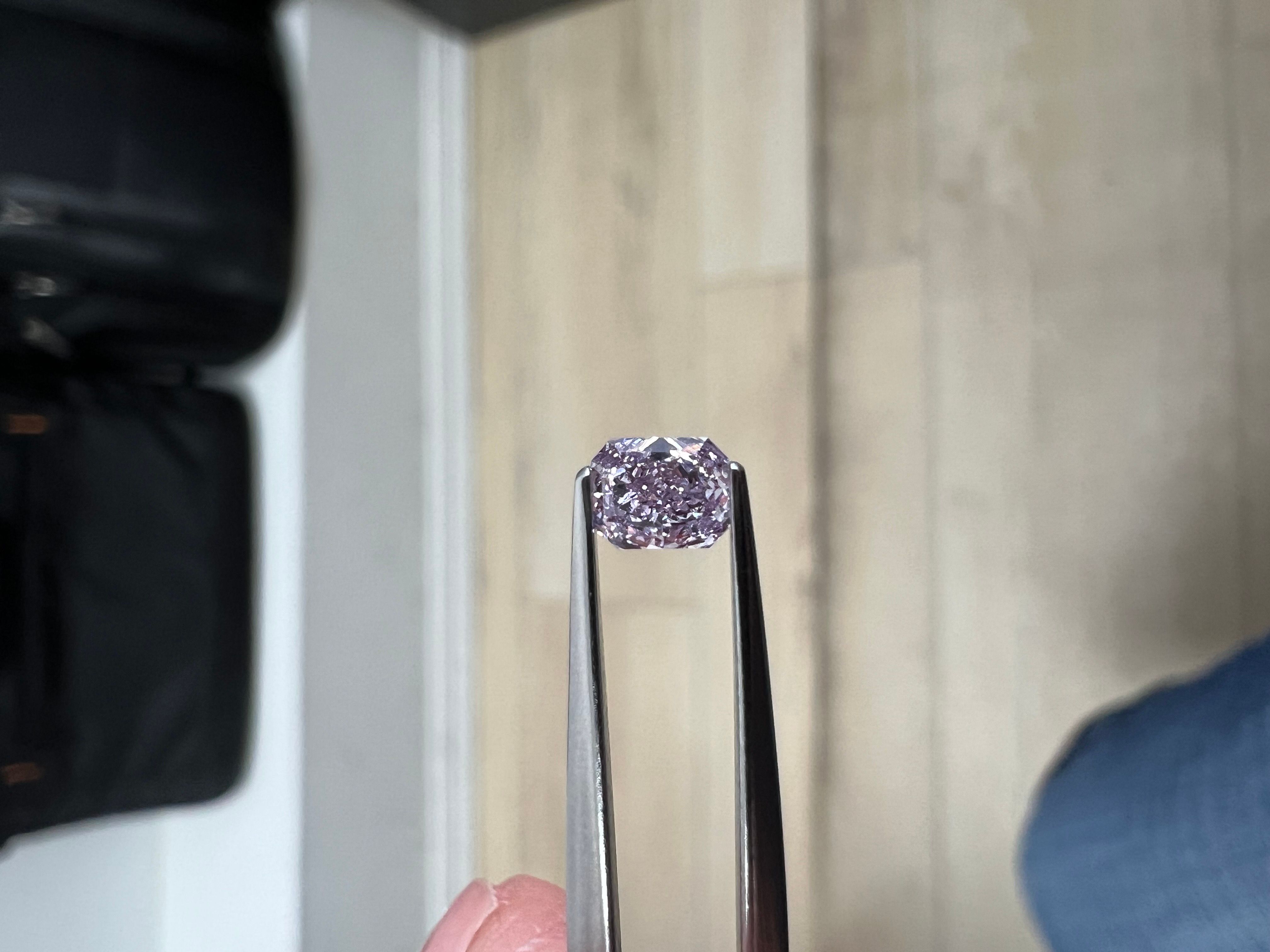 Diament 0.24 ct Fancy Pink Purple/SI2