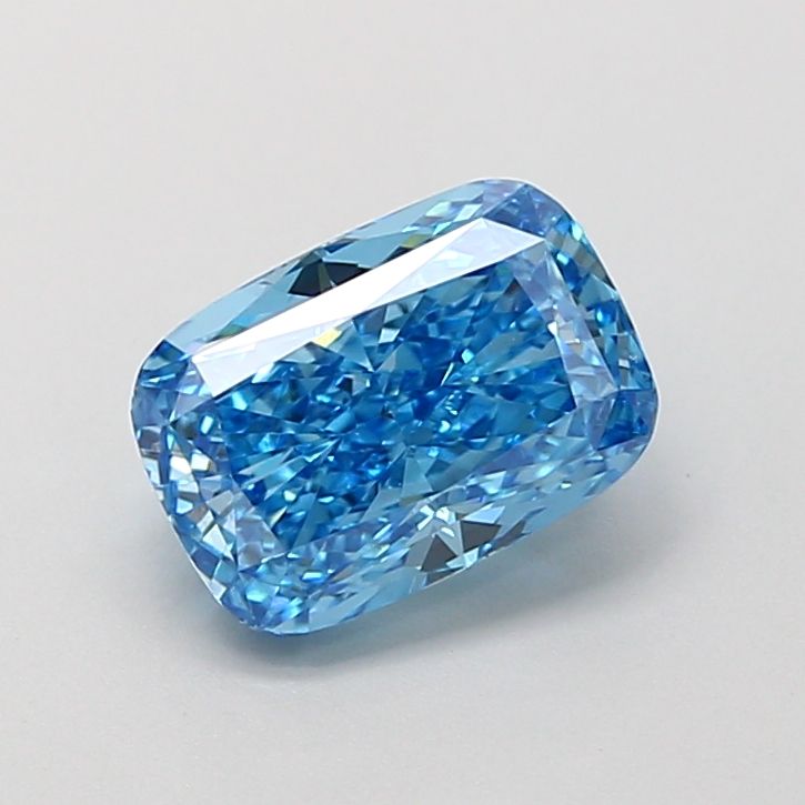 1.55 CT Fancy Vivid Blue CUSHION MODIFIED