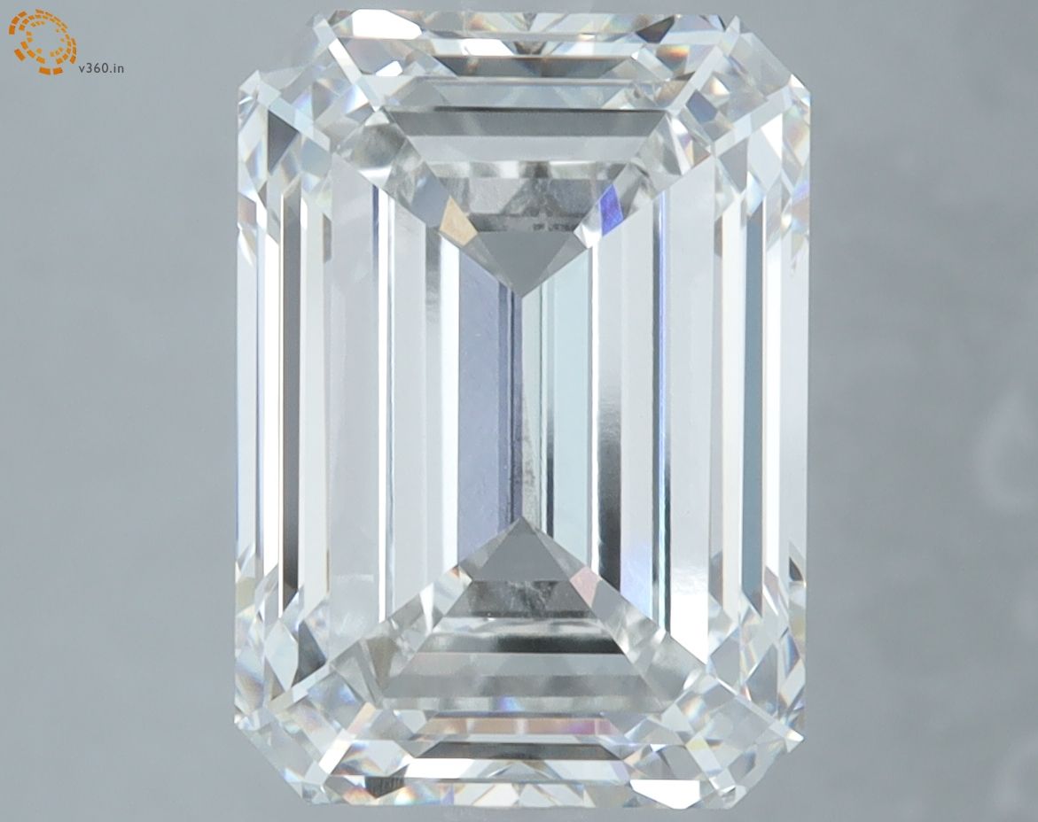 6.34 ct. emerald Lab Grown Diamond front image