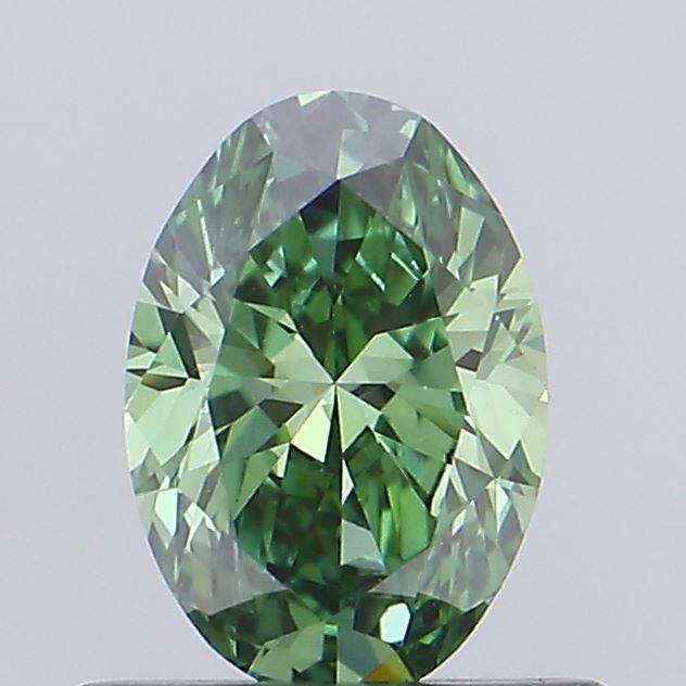 0.5 CT Fancy Vivid Green OVAL