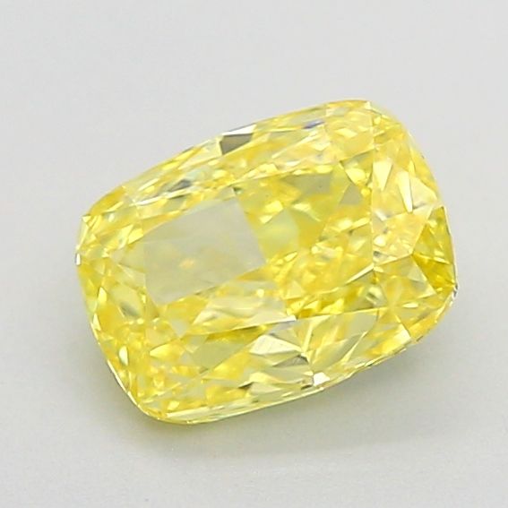 1.01 CT Fancy Vivid Yellow CUSHION MODIFIED
