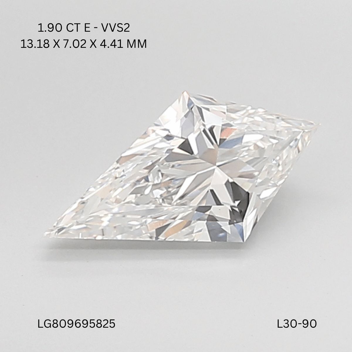 1.9 ct lab-grown Kite Diamond