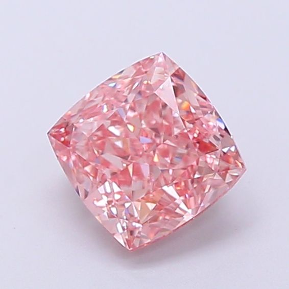 1.43 CT Fancy Vivid Pink CUSHION MODIFIED
