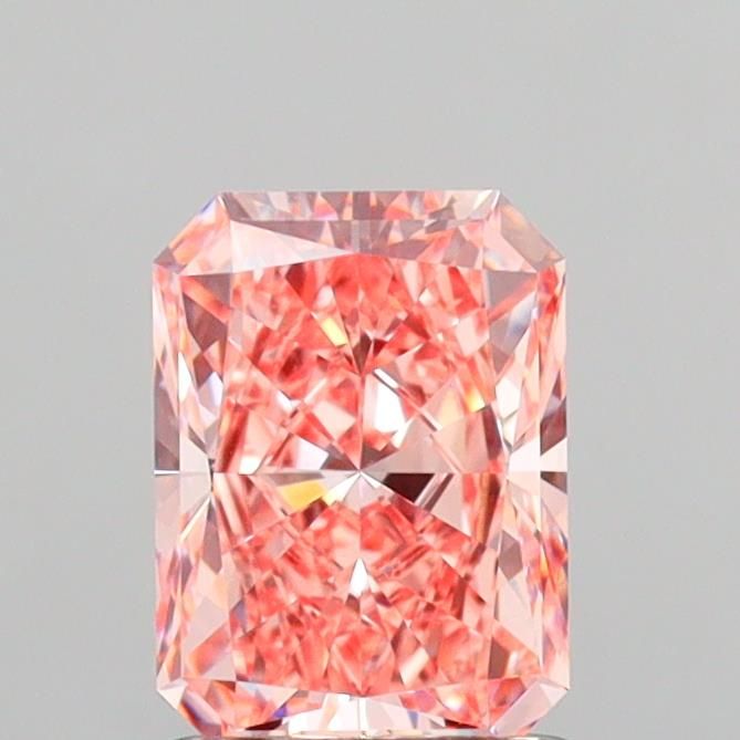 1.59 CT Fancy Vivid Orangey Pink RADIANT