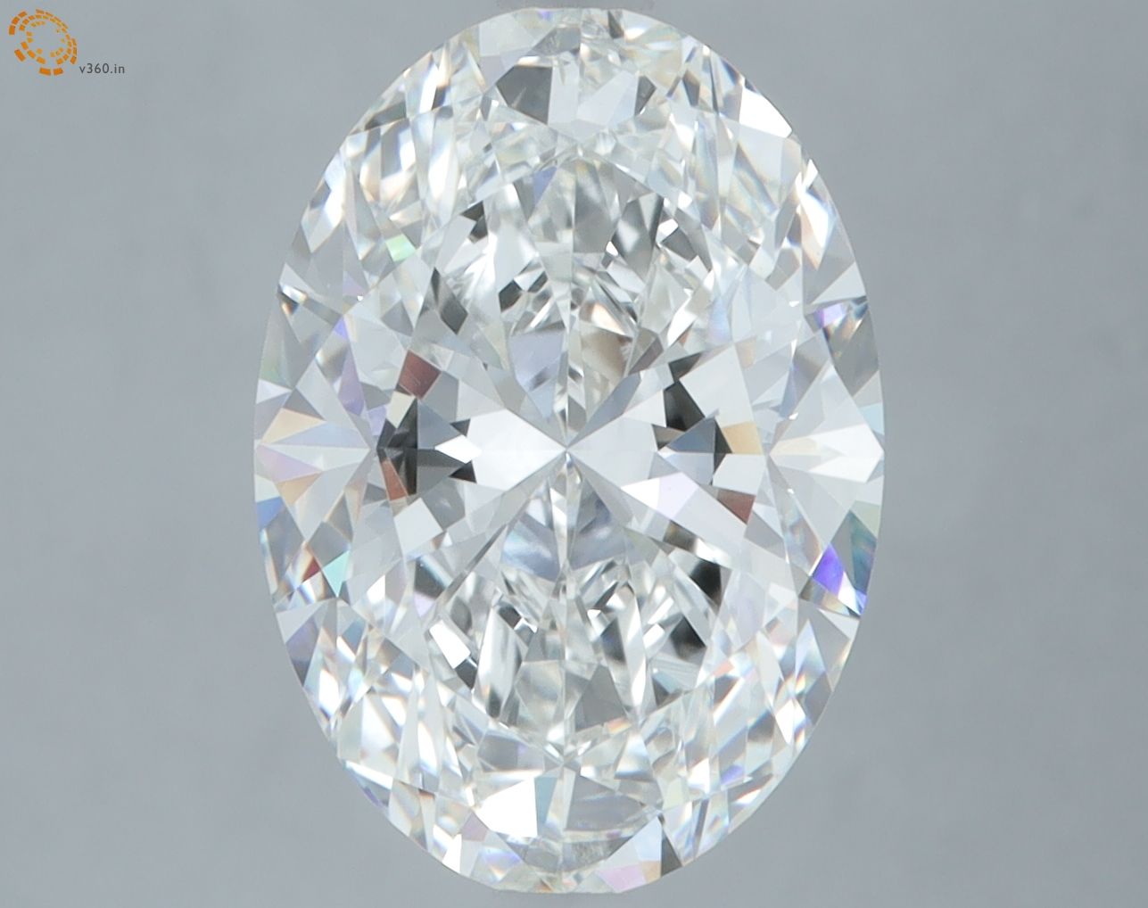 5.03 ct. oval Lab Grown Diamond front image