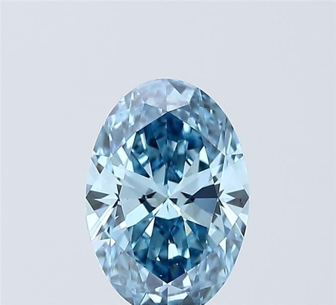 1.25 CT Fancy Vivid Blue OVAL