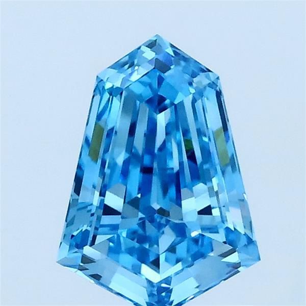 0.96 CT Fancy Vivid Blue HEXAGONAL