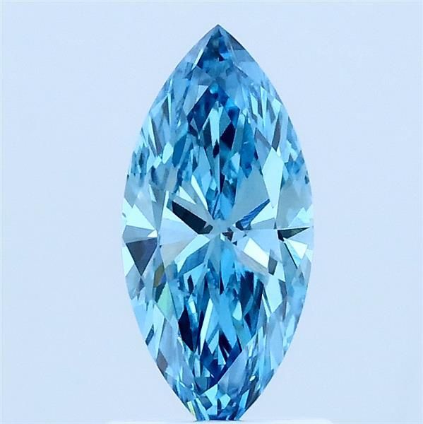 0.77 CT Fancy Vivid Blue MARQUISE