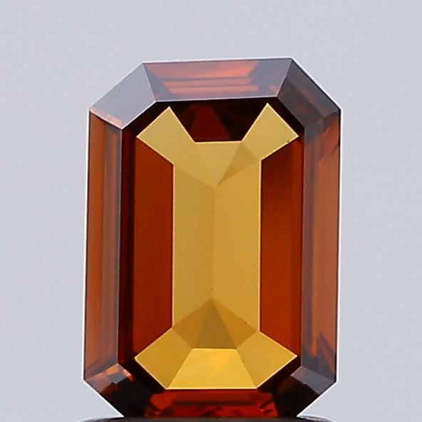 0.74 CT Fancy Deep Orange EMERALD