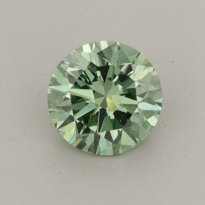 0.6 CT Fancy Vivid Green ROUND