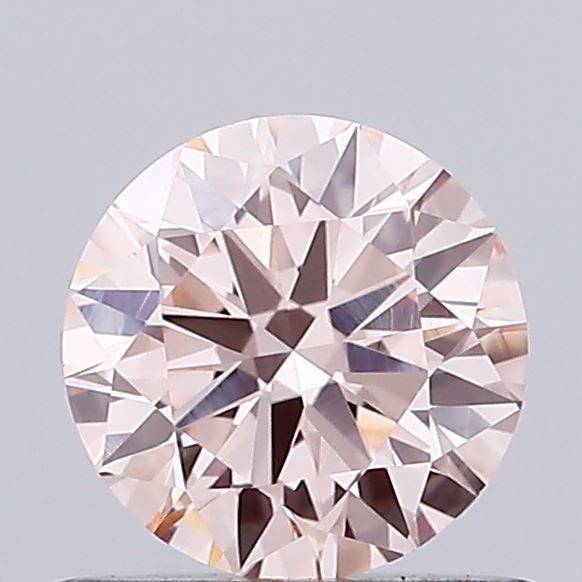 0.66 CT Fancy Orangey Pink ROUND
