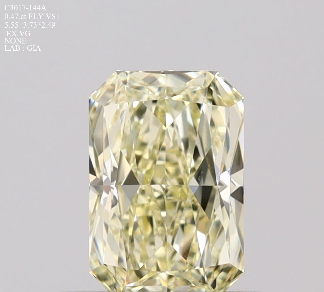 Diament 0.47 ct Fancy Light Yellow/VS1