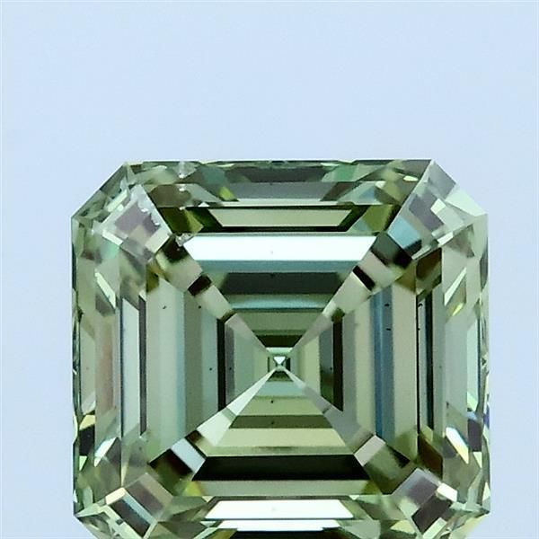 2.01 CT Fancy Vivid Green ASSCHER