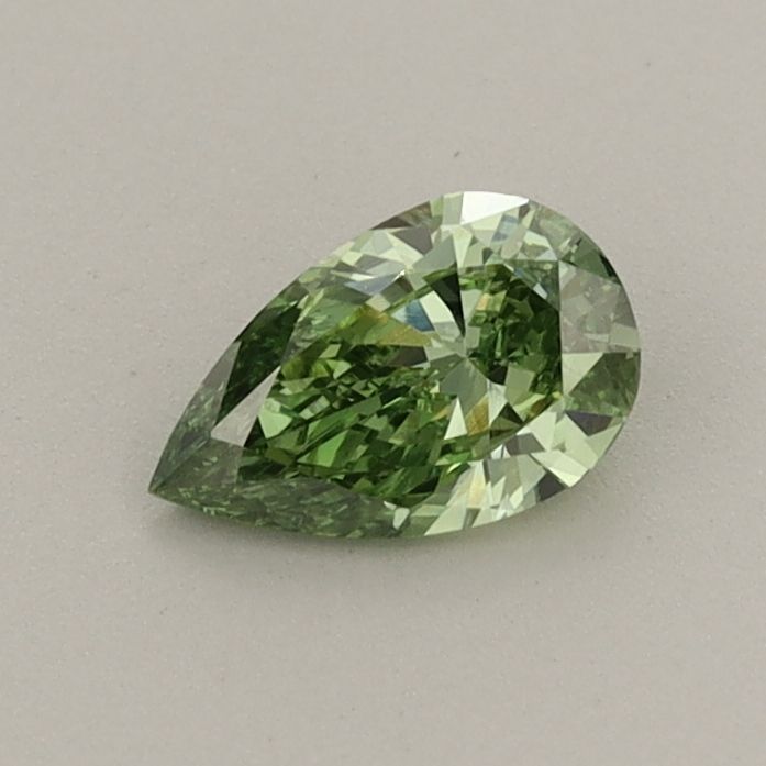 0.39 CT Fancy Vivid Green PEAR