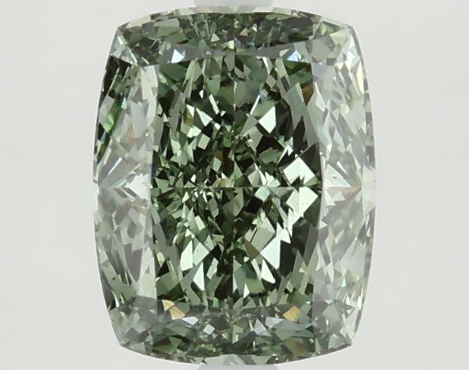 1.8 CT Fancy Vivid Green CUSHION MODIFIED