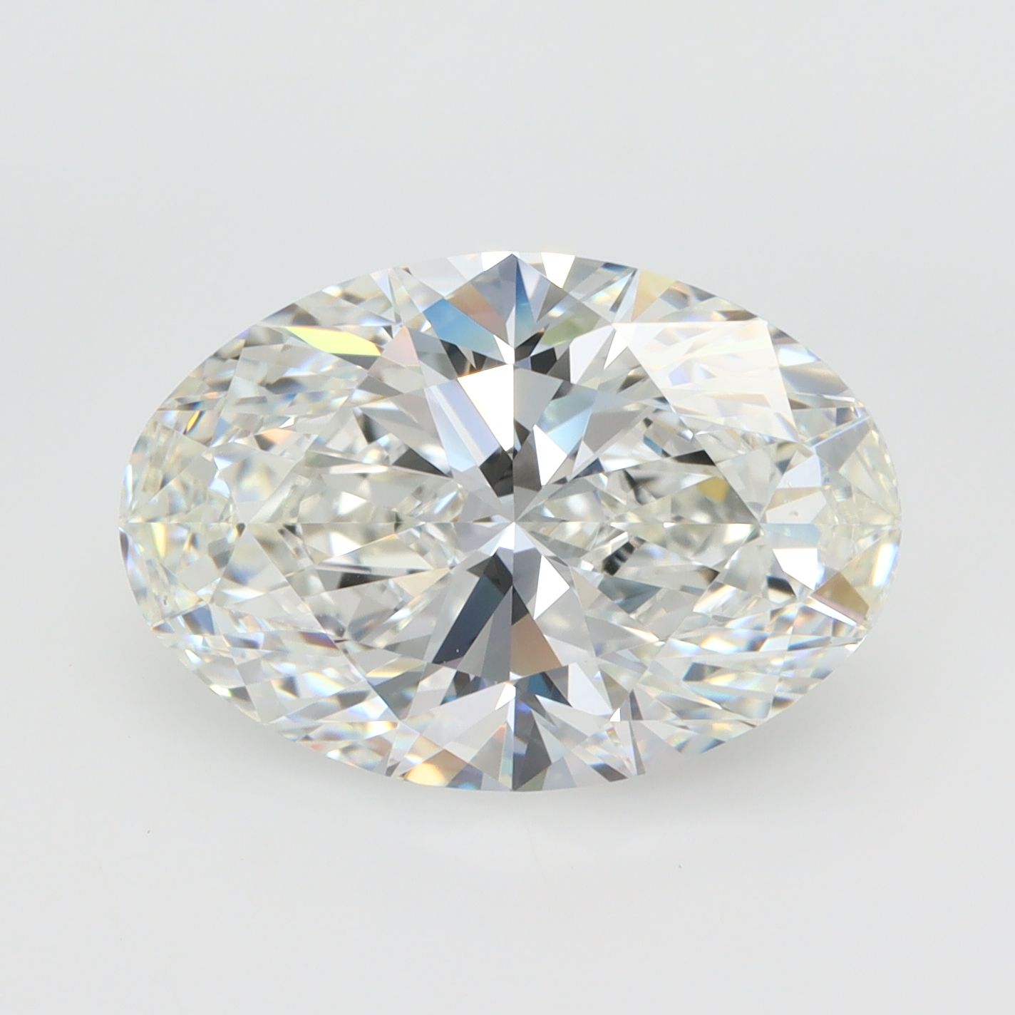 5.25 ct. oval Lab Grown Diamond front image