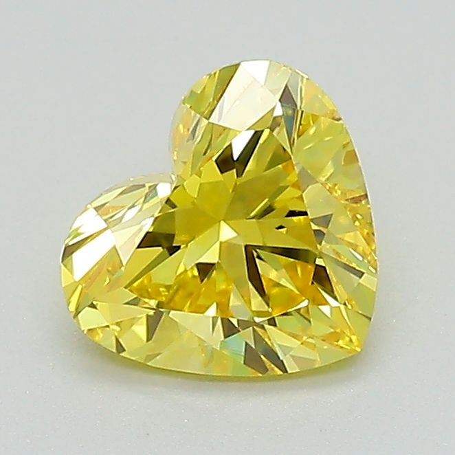 1.05 CT Fancy Vivid Yellow HEART
