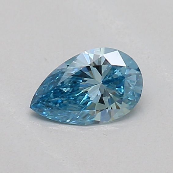 0.17 CT Fancy Vivid Blue PEAR