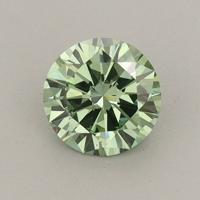 0.64 CT Fancy Vivid Green ROUND